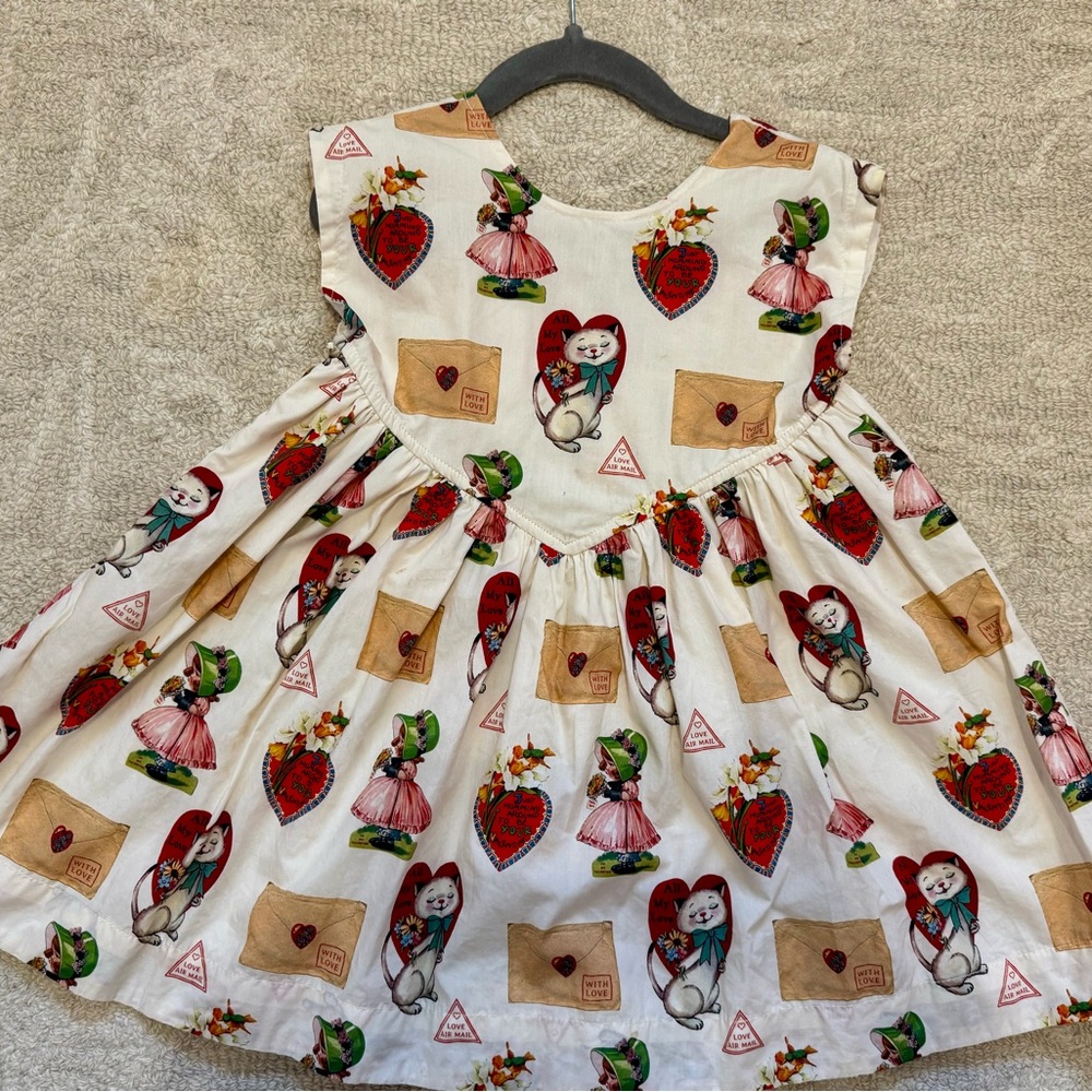 Pink Chicken Gracie Vintage Valentine Dress 3Y